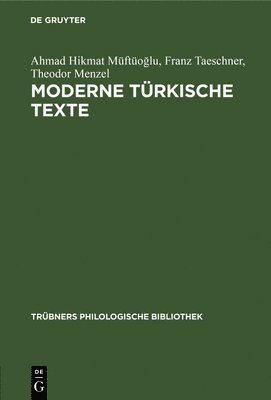 bokomslag Moderne trkische Texte