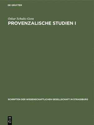 Provenzalische Studien I 1