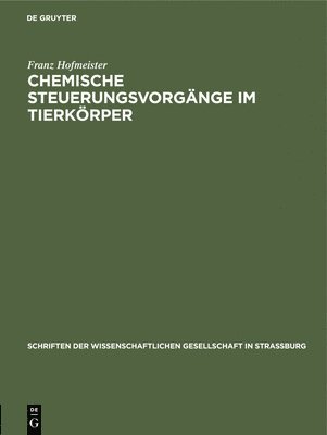 bokomslag Chemische Steuerungsvorgnge im Tierkrper