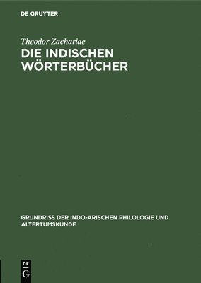 Die Indischen Wörterbücher