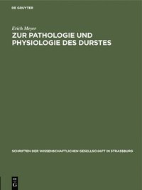 bokomslag Zur Pathologie Und Physiologie Des Durstes