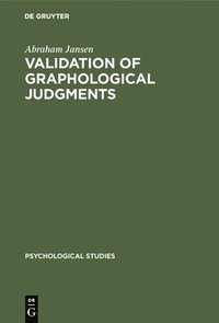 bokomslag Validation of graphological judgments