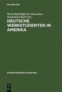 bokomslag Deutsche Werkstudenten in Amerika