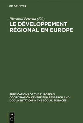 bokomslag développement régional en Europe