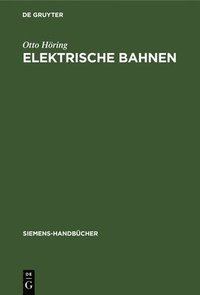 bokomslag Elektrische Bahnen