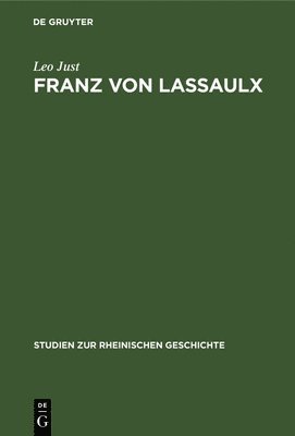 bokomslag Franz Von Lassaulx