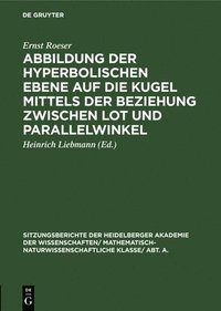 bokomslag Abbildung Der Hyperbolischen Ebene Auf Die Kugel Mittels Der Beziehung Zwischen Lot Und Parallelwinkel