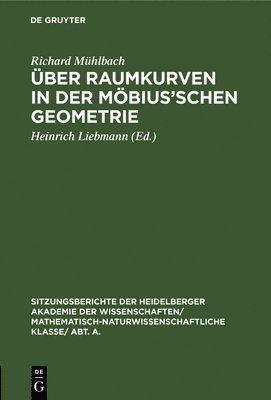 bokomslag ber Raumkurven in Der Mbius'schen Geometrie