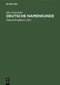 bokomslag Deutsche Namenkunde