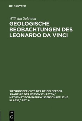 Geologische Beobachtungen Des Leonardo Da Vinci 1