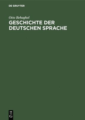 bokomslag Geschichte der deutschen Sprache