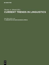 bokomslag Linguistics in Sub-Saharan Africa