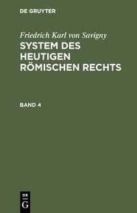 bokomslag System des heutigen rmischen Rechts