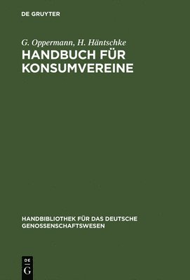 Handbuch fr Konsumvereine 1