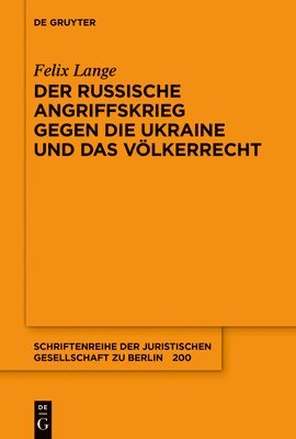 bokomslag Der russische Angriffskrieg gegen die Ukraine und das Vlkerrecht