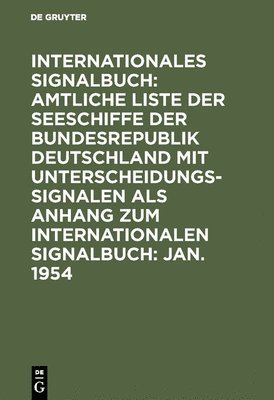 Reichsamt Des Innern - Jan. 1954, Inbunden