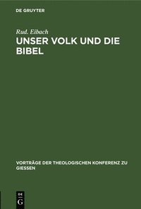 bokomslag Unser Volk Und Die Bibel