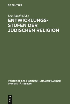 bokomslag Entwicklungsstufen Der Jdischen Religion