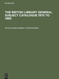 British Library - Fiction in French - Fiction in Soviet, Inbunden