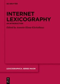 bokomslag Internet Lexicography