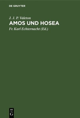 Amos Und Hosea 1