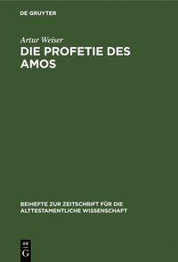bokomslag Die Profetie Des Amos