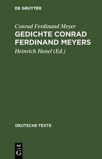 bokomslag Gedichte Conrad Ferdinand Meyers