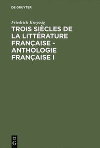 bokomslag Anthologie Franaise I