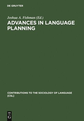 bokomslag Advances in language planning