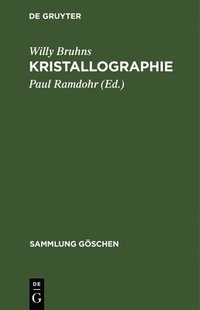 bokomslag Kristallographie