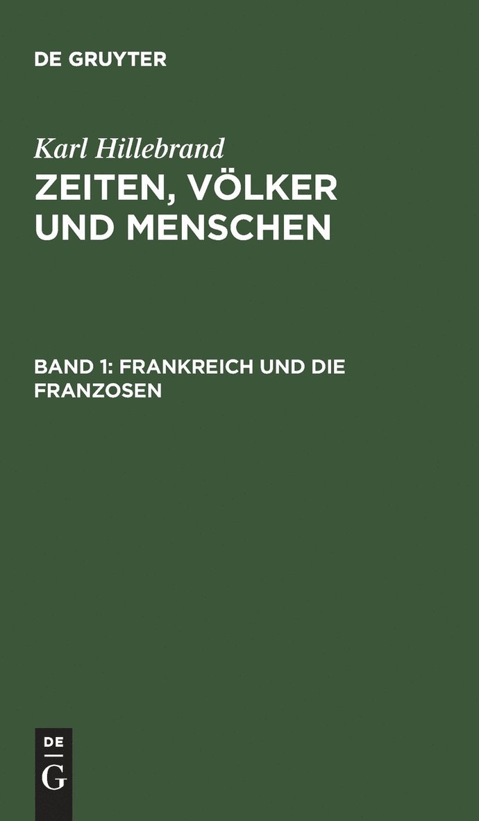 Frankreich Und Die Franzosen 1