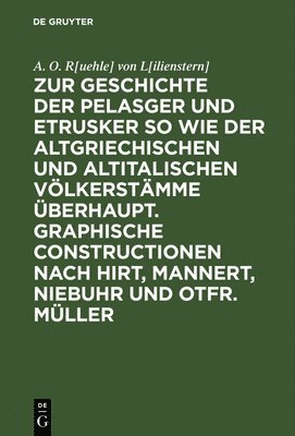 bokomslag Zur Geschichte Der Pelasger Und Etrusker So Wie Der Altgriechischen Und Altitalischen Vlkerstmme berhaupt. Graphische Constructionen Nach Hirt, Mannert, Niebuhr Und Otfr. Mller