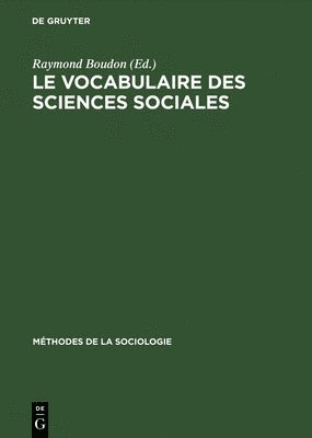 Le vocabulaire des sciences sociales 1