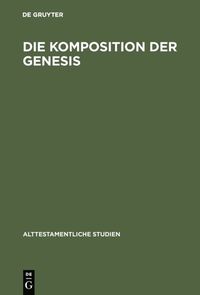 bokomslag Die Komposition der Genesis