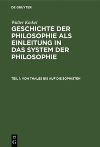 bokomslag Von Thales Bis Auf Die Sophisten