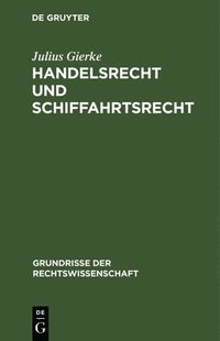 bokomslag Handelsrecht Und Schiffahrtsrecht