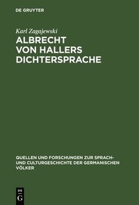 bokomslag Albrecht von Hallers Dichtersprache
