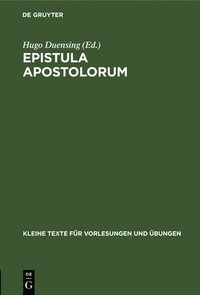 bokomslag Epistula Apostolorum