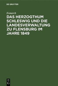 bokomslag Das Herzogthum Schleswig Und Die Landesverwaltung Zu Flensburg Im Jahre 1849
