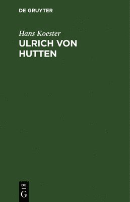 bokomslag Ulrich von Hutten