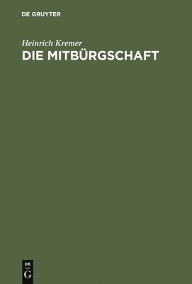 Die Mitbrgschaft 1