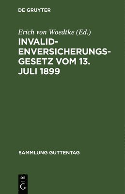 bokomslag Invalidenversicherungsgesetz vom 13. Juli 1899