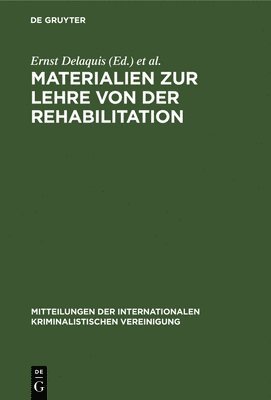 Materialien Zur Lehre Von Der Rehabilitation