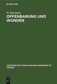 bokomslag Offenbarung und Wunder