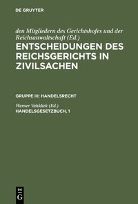 bokomslag Handelsgesetzbuch, 1