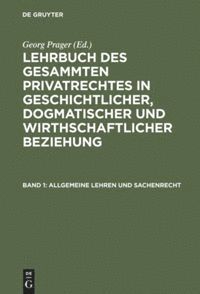 Allgemeine Lehren und Sachenrecht