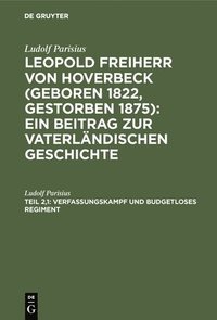 bokomslag Verfassungskampf und budgetloses Regiment