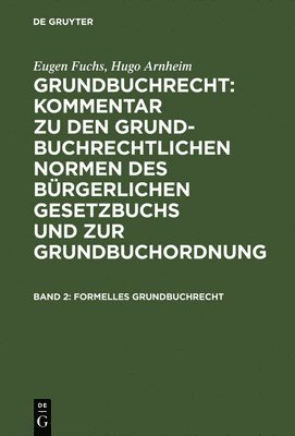 Formelles Grundbuchrecht 1