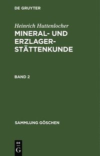 bokomslag Sammlung Gschen Mineral- und Erzlagerstttenkunde