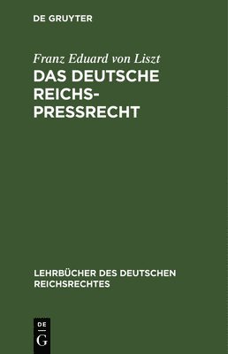 bokomslag Das Deutsche Reichs-Prerecht